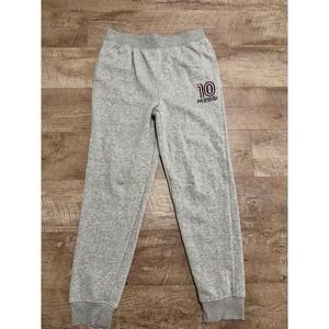 Messi Collection Kids Heather Gray Fleece‎ Joggers Sweatpants Size L 14/16